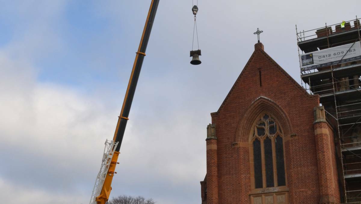 BATHURST: The two original bells at the historic Cathedral of St Michael and St John were removed on Friday to be sent to England for repairs. 