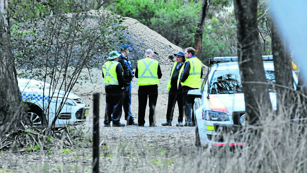 ORANGE: Emergency services crews were called to a disused quarry in Pinnacle Road on Tuesday after Orange City Council staff found an old steel container used to store detonators and explosives.