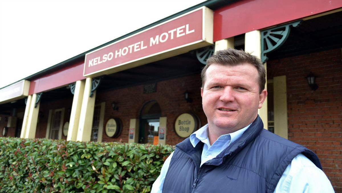 BATHURST: Liam O'Hara has put The Kelso Hotel up for sale. Photo: Brian Wood.