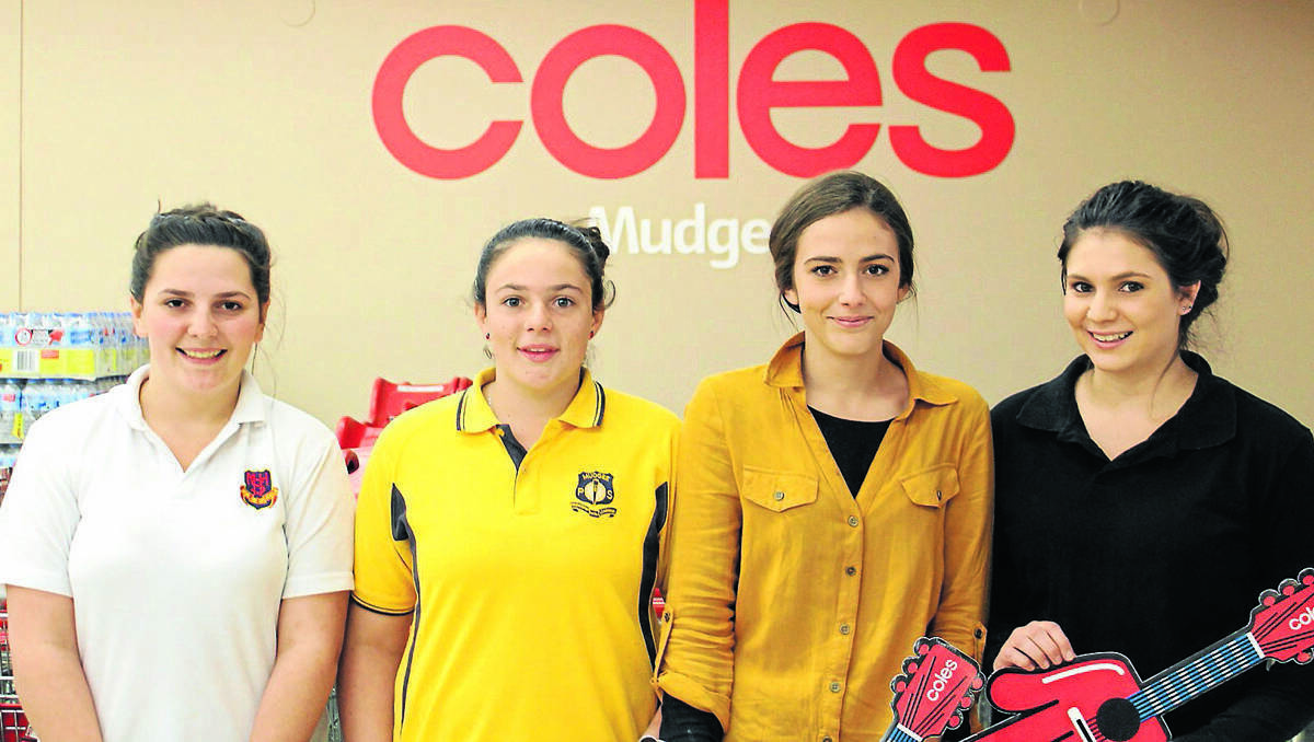 MUDGEE: Emma Amygdalos, Georgia Christofis, Sophie Amygdalos and Hannah Christofis won tickets to a One Direction Concert in Sydney thanks to Coles Mudgee.
