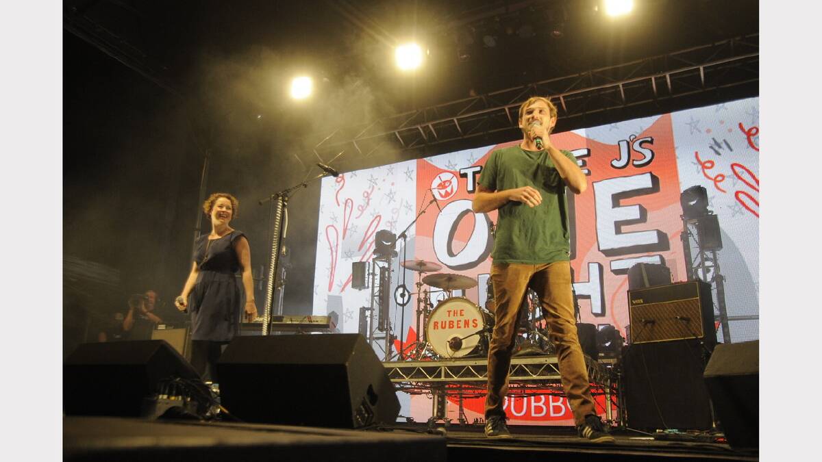 The Rubens live on stage at Triple J's ONE NIGHT STAND Dubbo  Showground  Photos Amy McIntyre and Belinda Soole