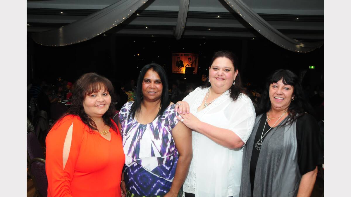 Donna Kennedy, Roxanne Crawford, Maria Tattersall and Julie Dennis at the official dinner.