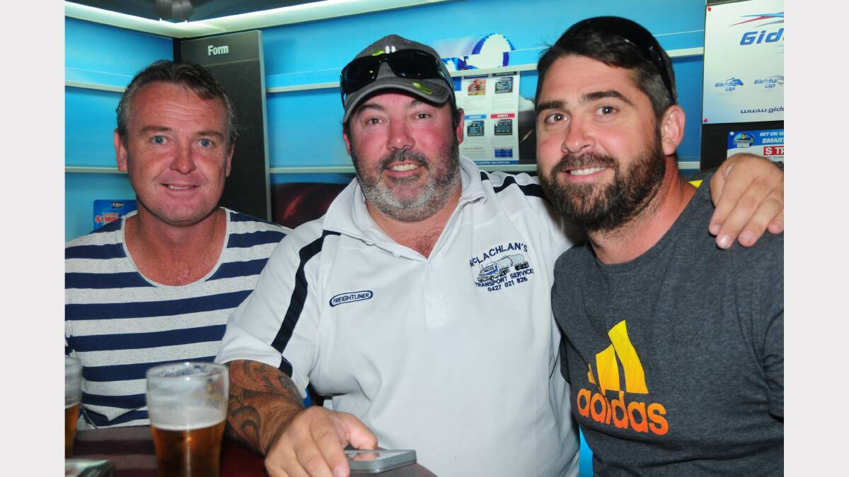 Jason Everest, Henry McLachlan and Nick Wall at South Dubbo Tavern. 
