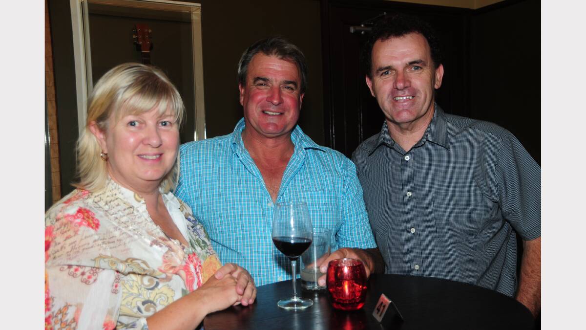 Kim O'Conner, Vince O'Conner and Mick Picton at Old Bank Restaurant. 