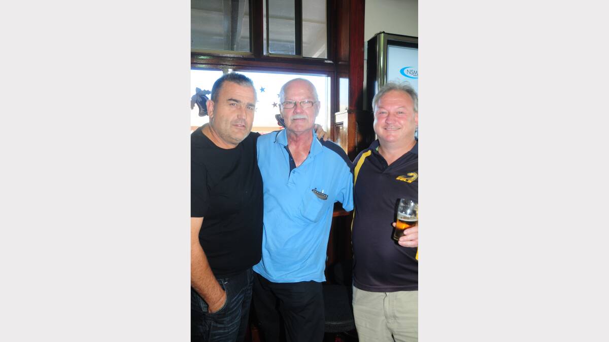 Tony Roach, Leon Pamount and Brent Pamount at The Castlereagh Hotel.
