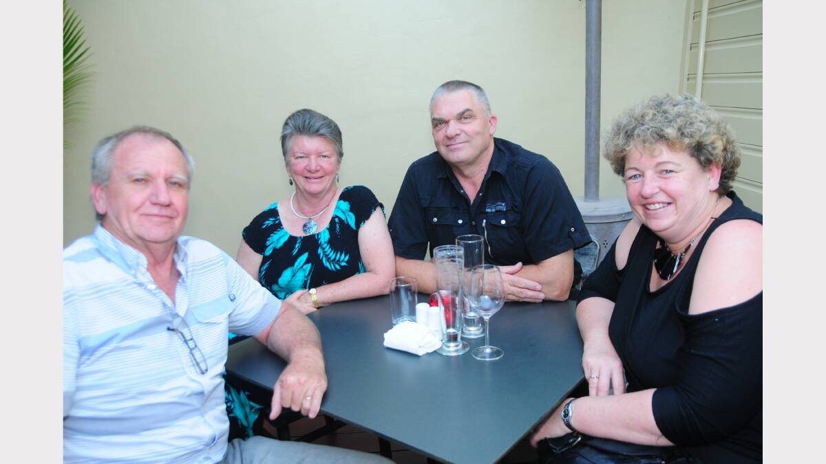 Stephen Brewer, Heidy Stebbat, Ingo Stebbat and Louise Brewer at Old Bank Restaurant.
