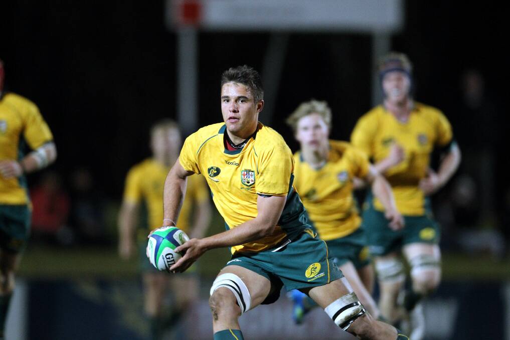 Geurie's Mitchell Whitley in Australian colours against Tonga. 	   Photo: PAUL SEISER/Seiser Photography