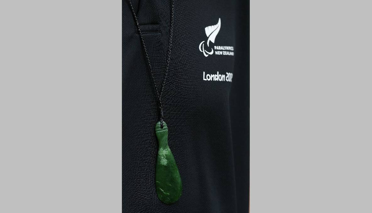 A close up of a Pounamu which is given to the Athletes during the New Zealand Flag Raising Ceremony at the Olympic Park on August 27, 2012 in London, England. (Photo by Christopher Lee/Getty Images)