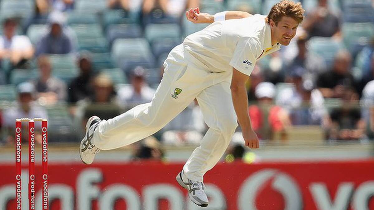 Shane Watson of Australia bowls a delivery. Photo: Getty Images
