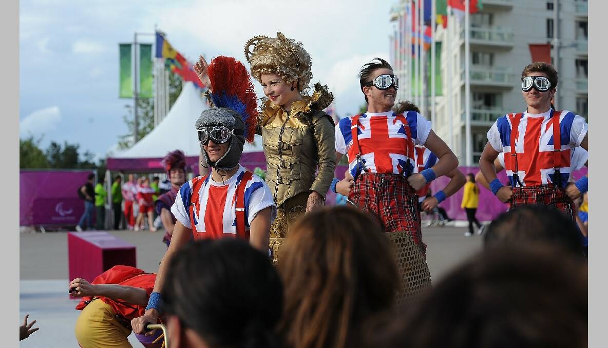 Performers during the New Zealand Flag Raising Ceremony at the Olympic Park on August 27, 2012 in London, England. (Photo by Christopher Lee/Getty Images)
