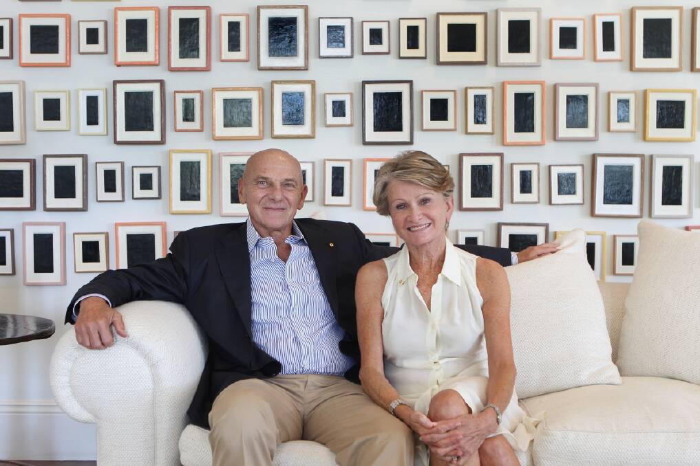 Andrew and Renata Kaldor are funding Australia's first refugee law centre at UNSW with the aim of defending refugees' legal rights. They were both refugees, these days they are multi millionaires and well known philanthropists. Photo: Jacky Ghossein