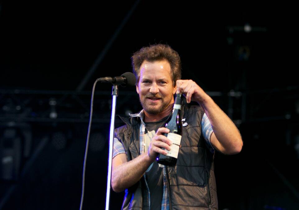 Eddie Vedder leads Pearl Jam as the festival headline act. Photo by Jason South.