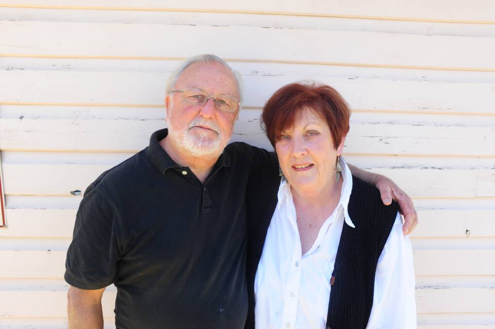 Rob Ingram and Penny Stevens of Cobbora.             	    Photo: LOUISE DONGES