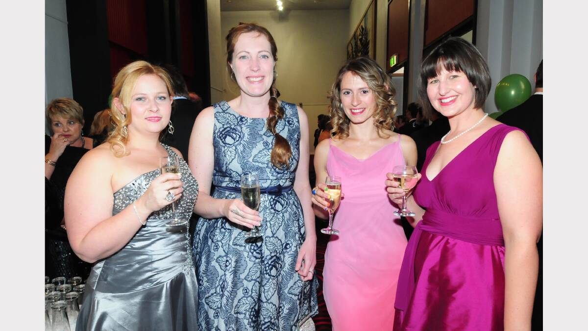 Kristy Cooper, Rachael Palmer, Jody Turner and Louise Donges. Photo: HOLLY GRIFFITHS
