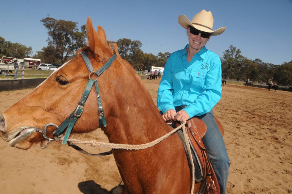 Mel Webb at the Geurie and District Campdraft at the weekend.