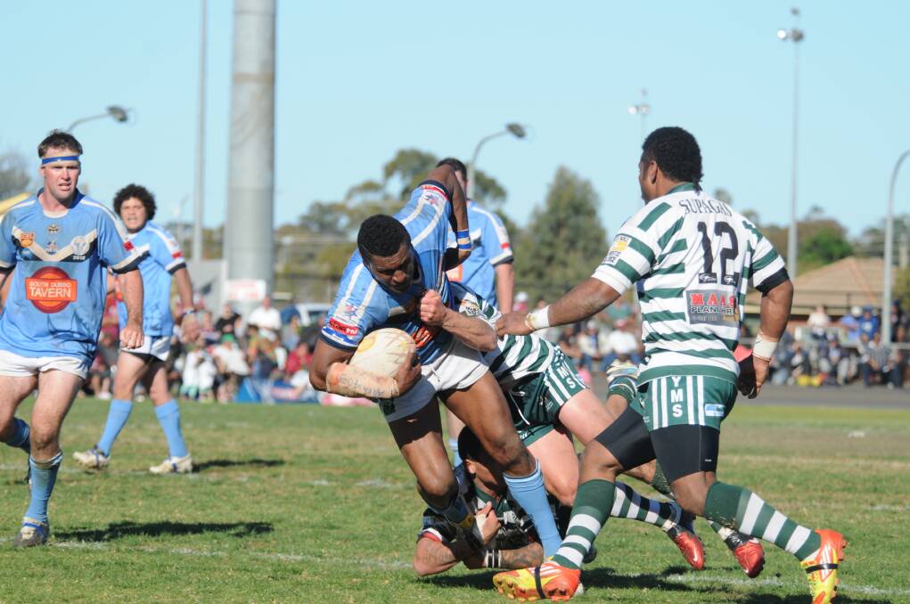 Macquarie's season starts on Saturday but the Raiders will be without Kinni Tanaulucavu after the prop recently decided to play with Narromine. Photo: JOSH HEARD