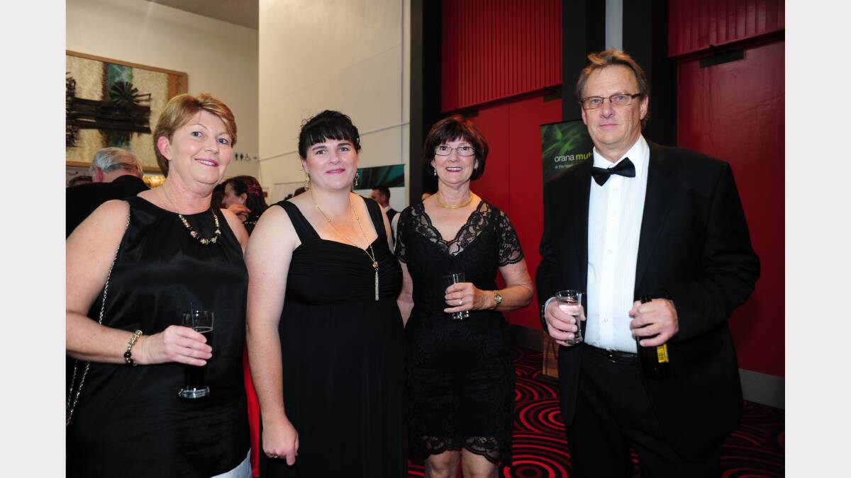 Donna Horan and Michelle Peisley with Pam and Paul McCallum. Photo: CHERYL BURKE