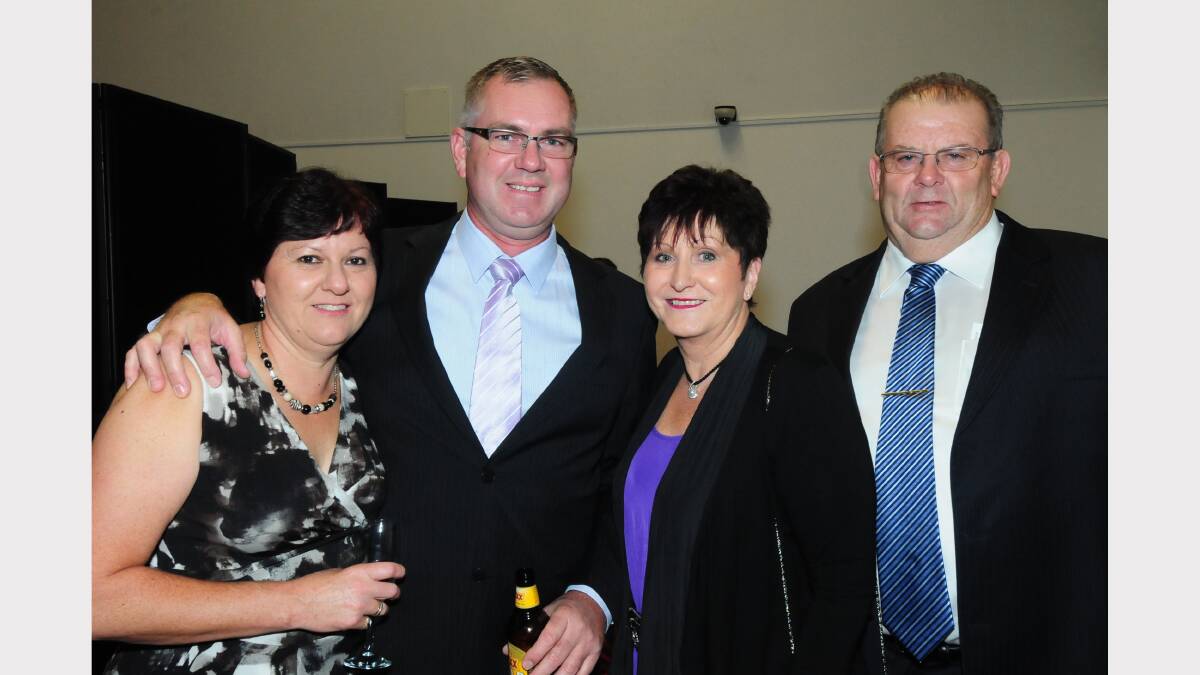 Louise and Steve Fieldus with Trish and John Morris. Photo: HOLLY GRIFFITHS