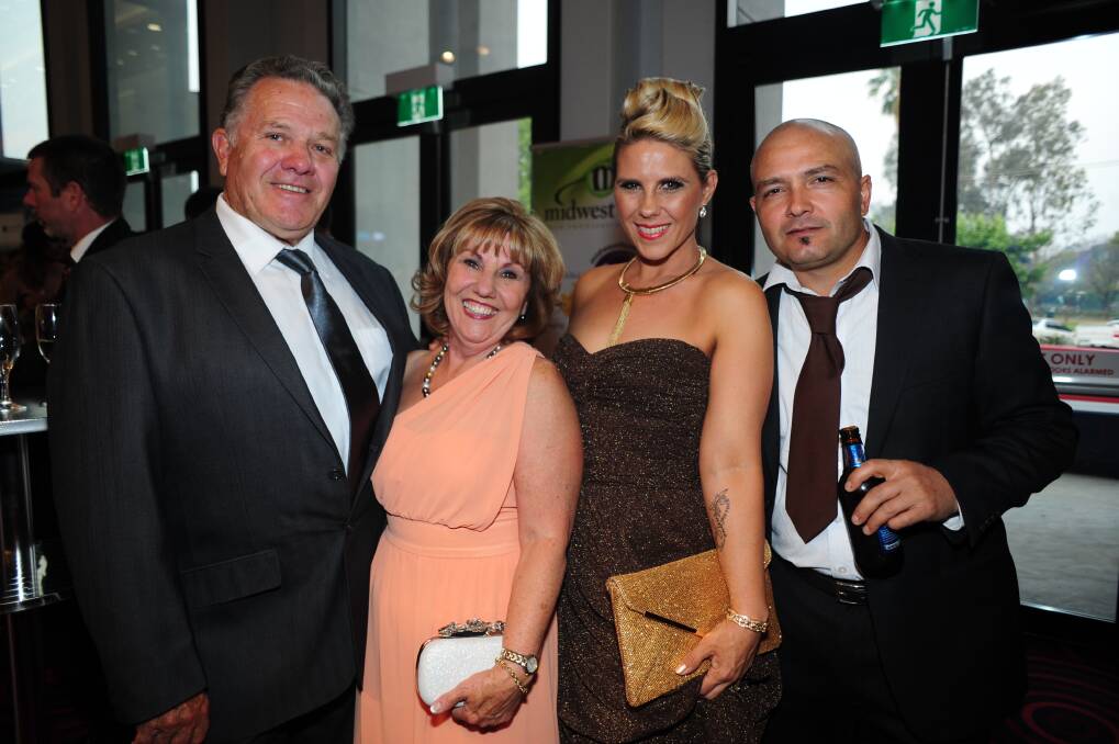 Peter and Pamela Squire with Tracey and Hanna Hanna. Photo: CHERYL BURKE