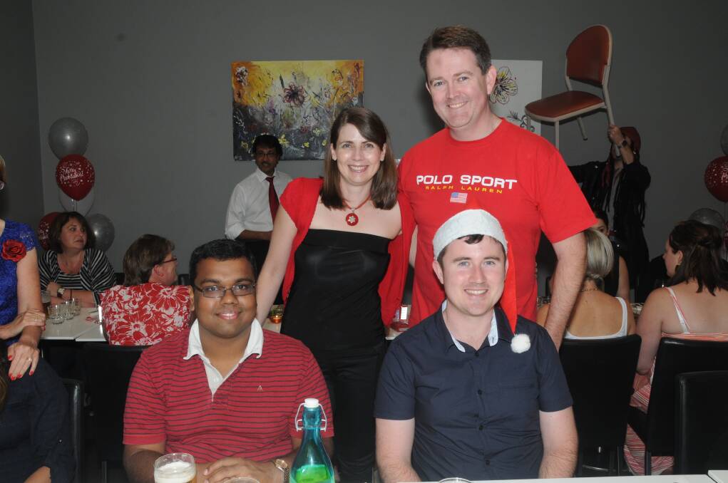 Catherine and Dominic Fitzgerald, Sunder Veerappen and Ed Fitzgerald. Photo: AMY McINTYRE