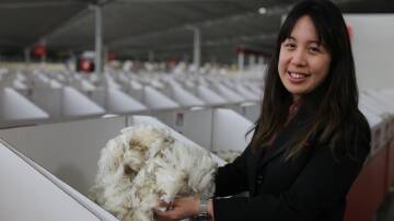 DYED IN THE WOOL: TAFE NSW graduate Sam Wan is part of the changing face of the nation's wool sector. Picture supplied