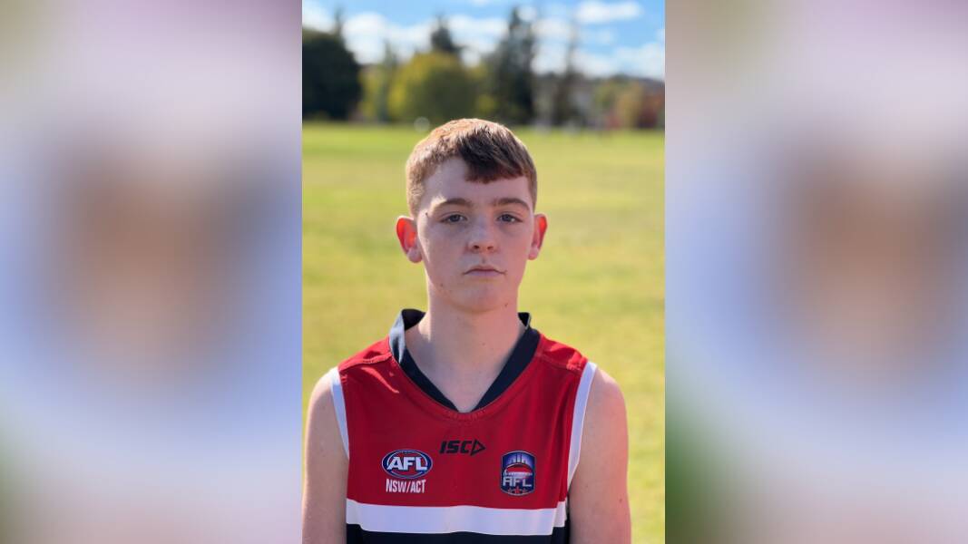 Brayden Pearson loves playing Aussie Rules with his mates and enjoys the fitness side of the sport. Picture: Supplied