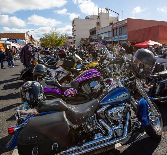 REV IT UP: The Dubbo CBD will be full of motorbikes this Saturday with a rally being held on Talbragar St. Picture: CONTRIBUTED