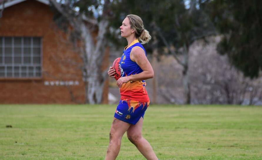 SUPERSTAR: Dubbo Demons' Em Warner was named the AFL Central West Women's best and fairest for a second consecutive season. Photo: AMY MCINTYRE