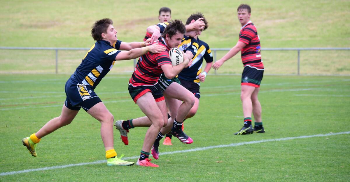 STRONG CARRY: Zac Williams pictured earlier this playing Astley Cup for Dubbo has been named in the South Sydney SG Ball squad. Photo: AMY MCINTYRE