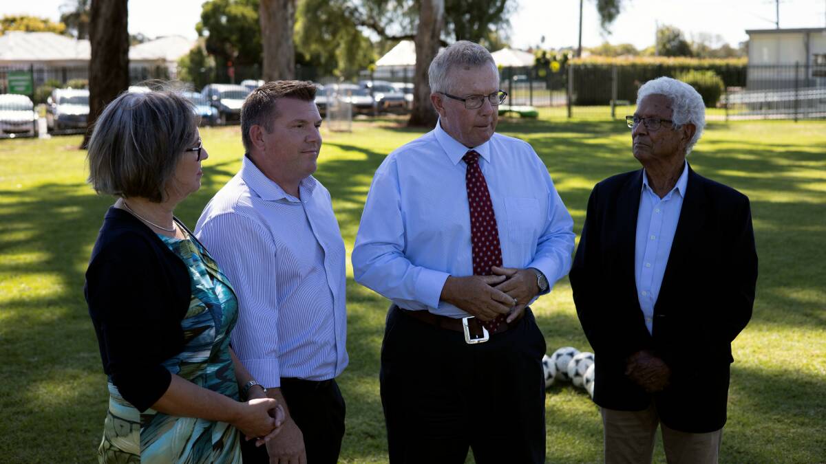 GREAT INITIATIVE: Ros Moriarty, Member for Dubbo Dugald Saunders, Federal Member for Parkes Mark Coulton and John Moriarty together last week. Photo: CONTRIBUTED