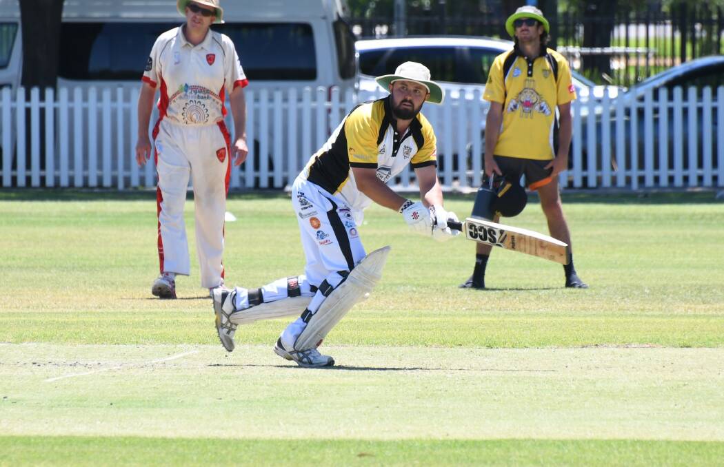 Newtown Demons batter Angus Lennon was in the runs again on Saturday. Picture by Amy McIntyre