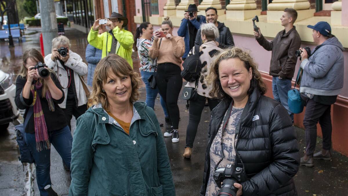 PROFESSIONALS: ScreenWorks' Louise Hodgson and Location Manager Lisa Scope visited Dubbo during the week. Picture: BELINDA SOOLE