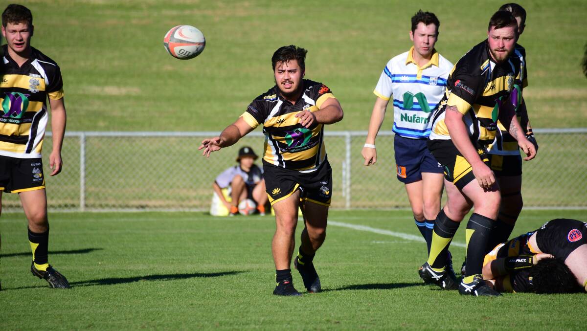 MARQUEE MAN: Te Ahu Baker was one of the Rhinos best on Saturday. Photo: AMY MCINTYRE