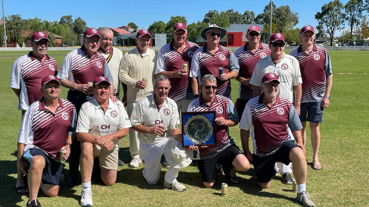 The victorious Macquarie Valley over 60s side at No.2 Oval. Picture by Tom Barber