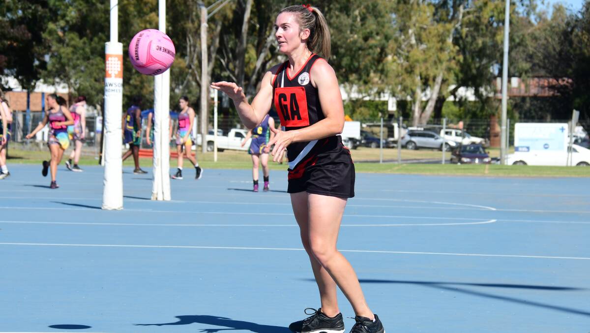 ON FIRE: Denise Skinner and the Narromine Hawks are undefeated this season. Photo: AMY MCINTYRE