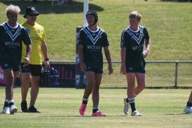 Triston Ross (centre) will represent NSW Country this weekend. Picture by Tom Barber 