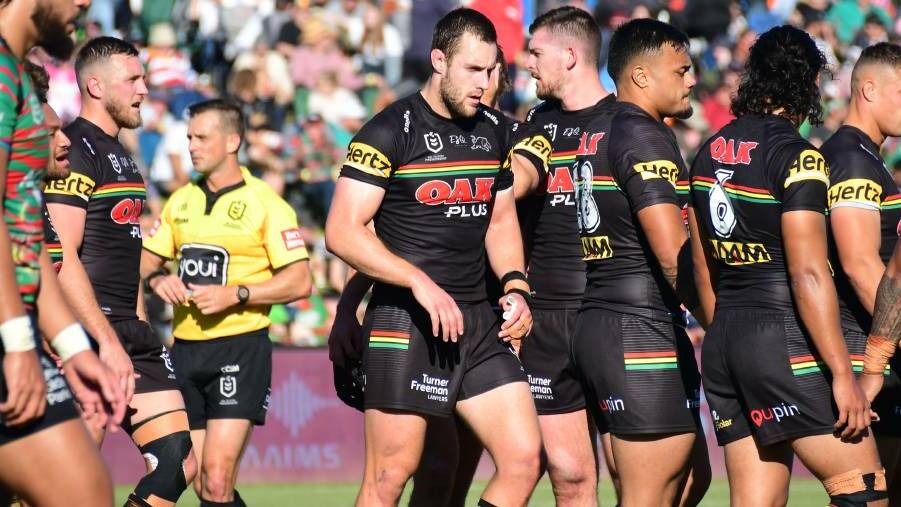 ONE LEFT: For the fourth time this season, Isaah Yeo and the Penrth Panthers will face the South Sydney Rabbitohs, this time in the grand final. Photo: AMY MCINTYRE