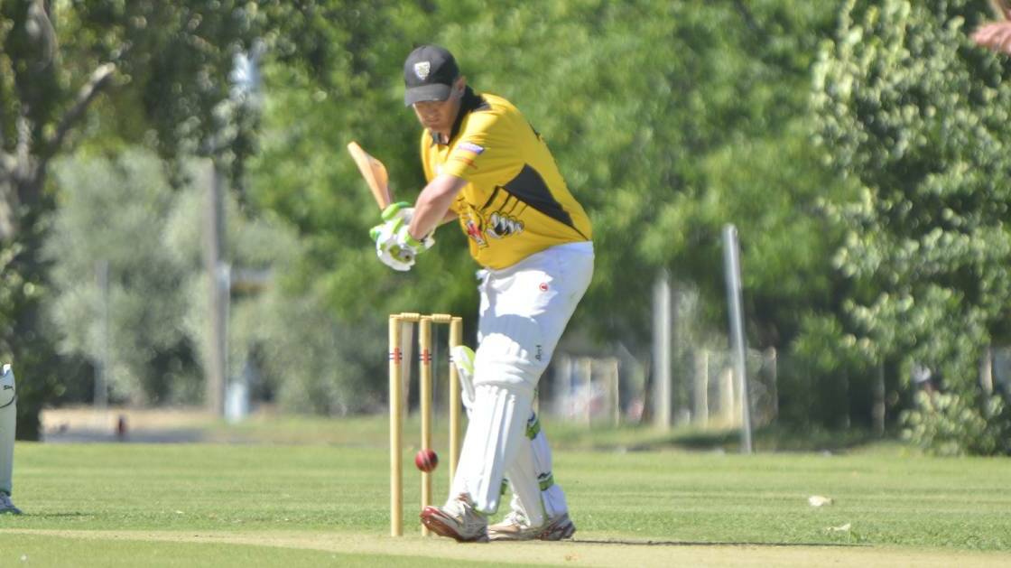 HAT-TRICK HERO: Greg Kerr made waves with the ball rather than the bat in Narromine's Brewery Shield victory over Dubbo on Sunday. PHOTO: Belinda Soole.