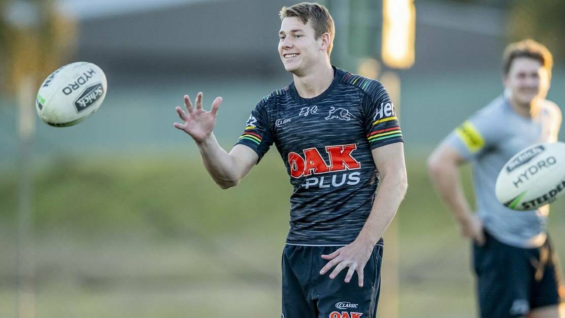 ALL SMILES: Dubbo junior and Penrith Panther Matt Burton is a massive chance to play Photo: NRL PHOTOS