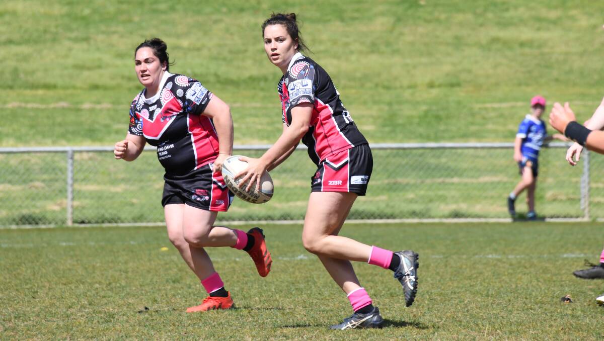 Goannas playmaker Demi Wilson scored one of her side's 12 tries against Woodbridge. Picture by Amy McIntyre
