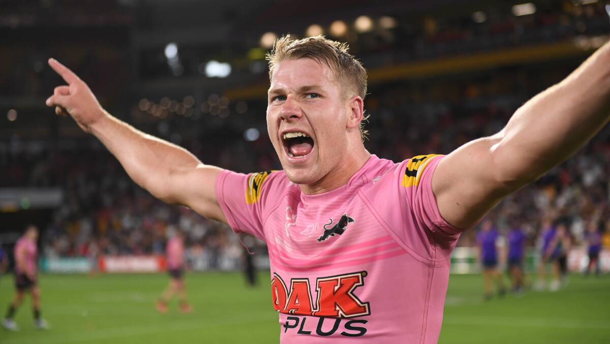 HAPPY DAYS: St Johns junior Matt Burton will run out for Penrith in the NRL grand final on Sunday night. Photo: PENRITH PANTHERS