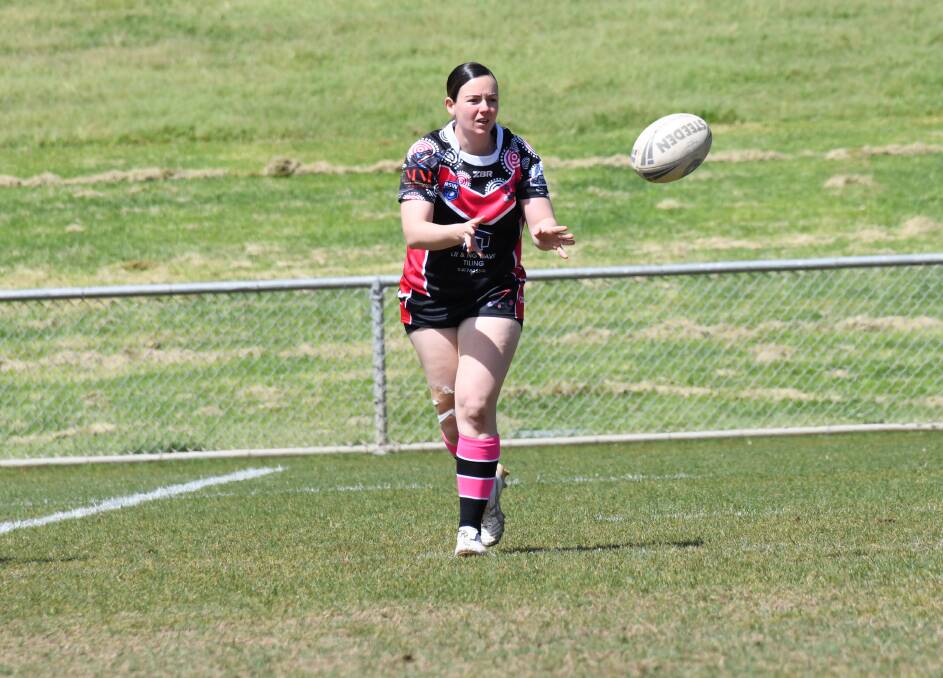 Goannas star Amy Townsend will stay in pink and black this season. Picture by Amy McIntyre