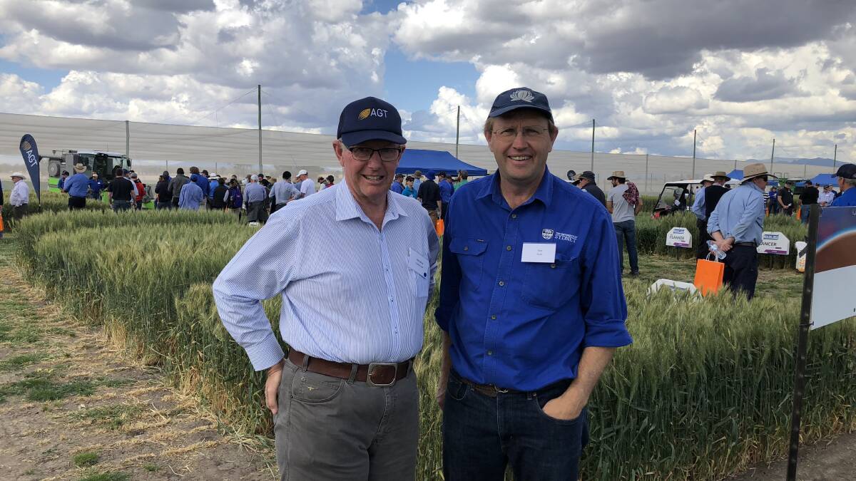 EXCITING: Federal Member for Parkes Mark Coulton (left) with new mentor Guy Roth. Picture: CONTRIBUTED