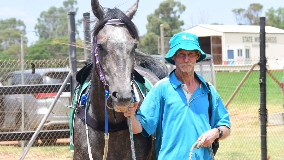 TRIO: Dubbo trainer Michael Lunn, pictured previously at his home track, has three chances in Wellington. Photo: NICK GUTHRIE