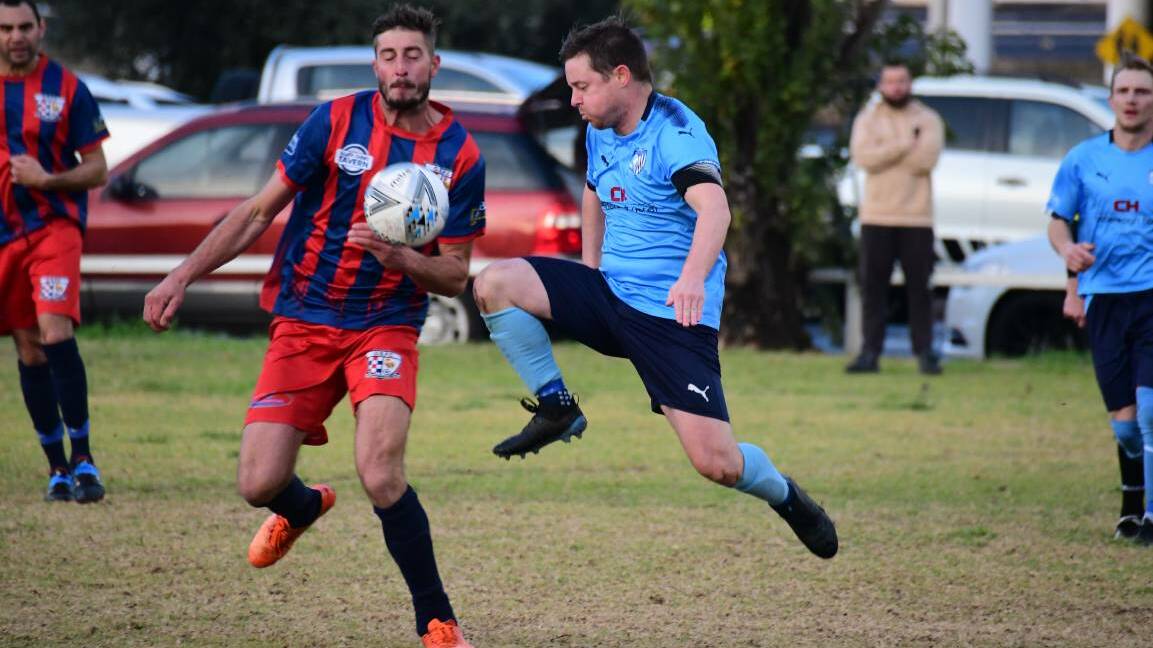 Rhys Osborne, pictured previously for playing for Macquarie United, will return to the field in 2023 after coaching last year. Picture by Amy McIntyre