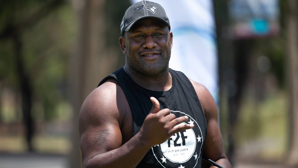 Wendell Sailor (pictured) will be one of three members of the Triple M rugby league team who will be in Trangie early next year. Picture by Marina Neil 