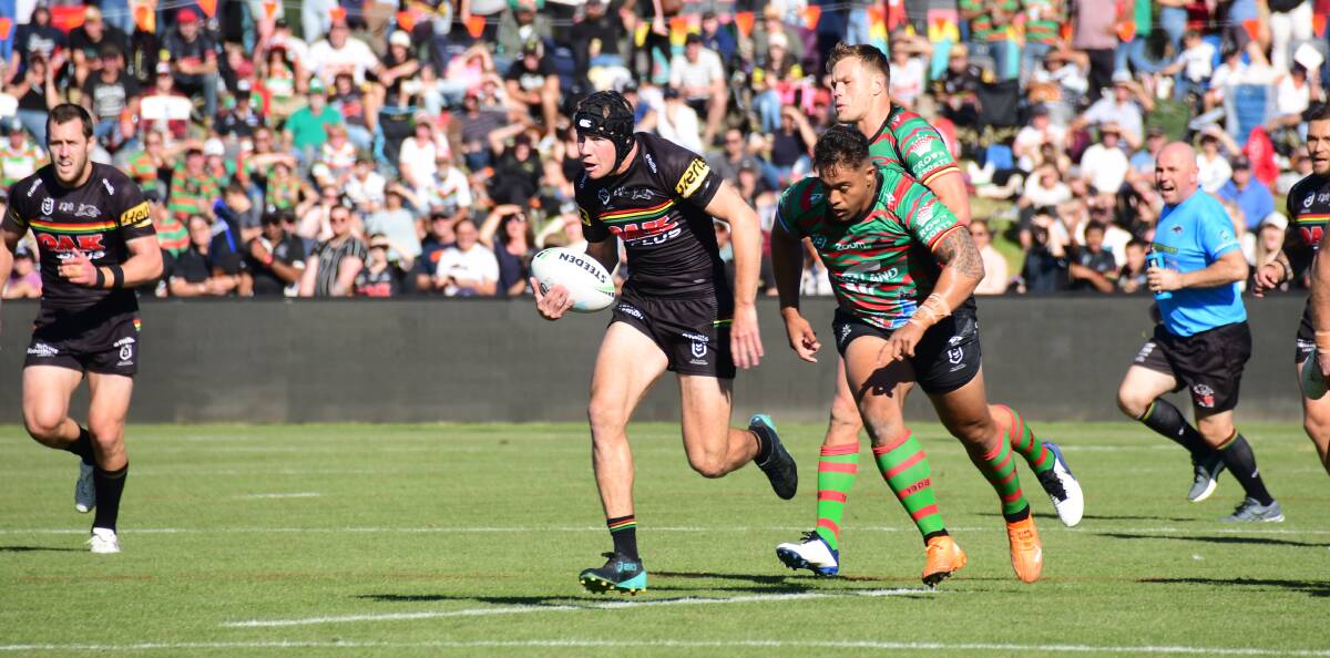 STAR: Dubbo junior Matt Burton was at his best on Saturday night against the Roosters. Photo: AMY MCINTYRE