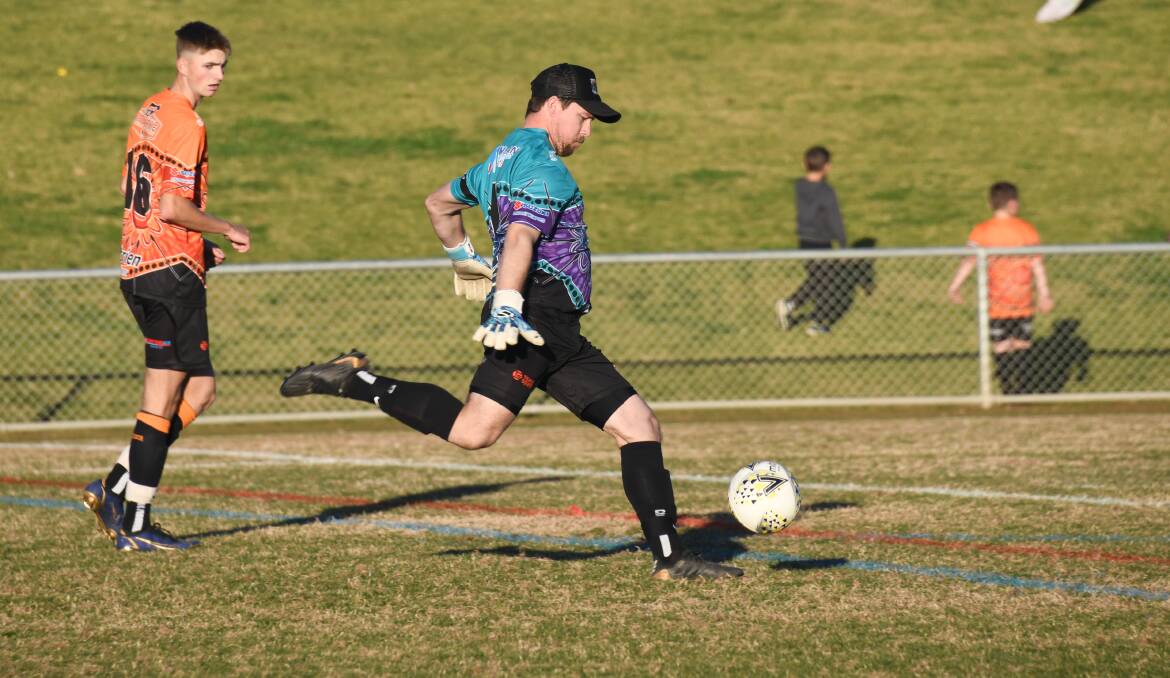 Dubbo Bulls goalkeeper Hayden Williams is confident his side will be able to build momentum heading into finals. Picture: Amy McIntyre