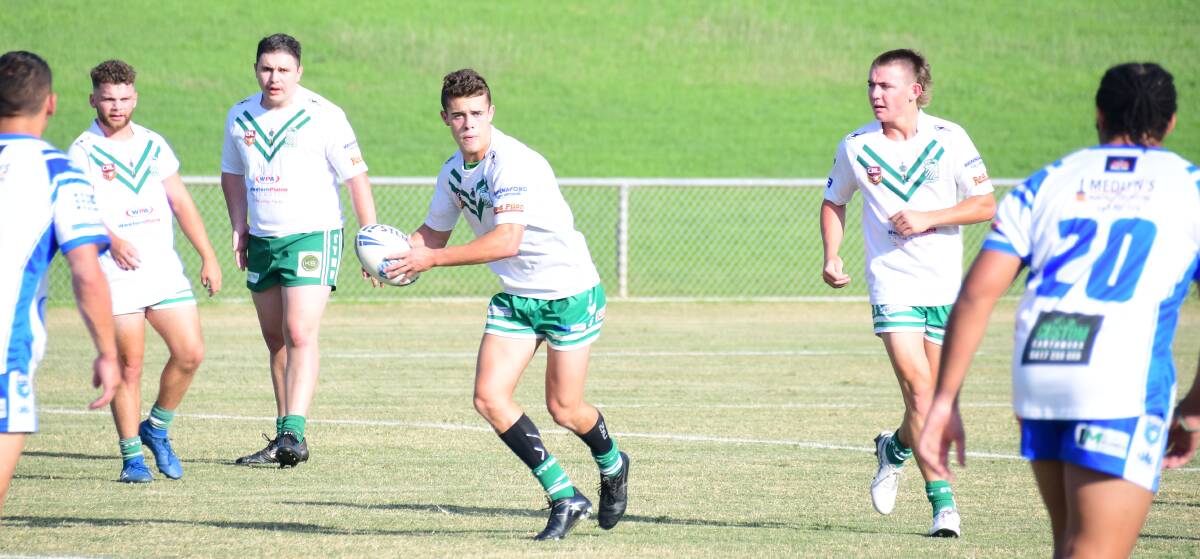 ON THE MOVE: Dubbo CYMS' Joesph Yeo scored two tries in his sides win over cross town rivals Dubbo Macquarie. Photo: NICK GUTHRIE