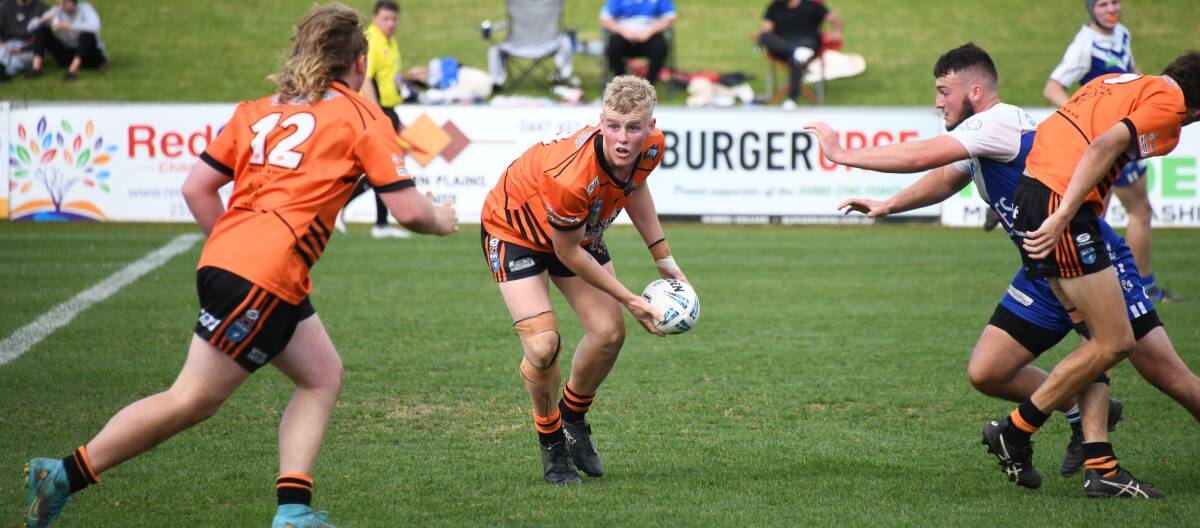 Nyngan's Aidan Bermingham is one of the club's many talented juniors who has stepped up into the under 21s competition. Picture by Amy McIntyre